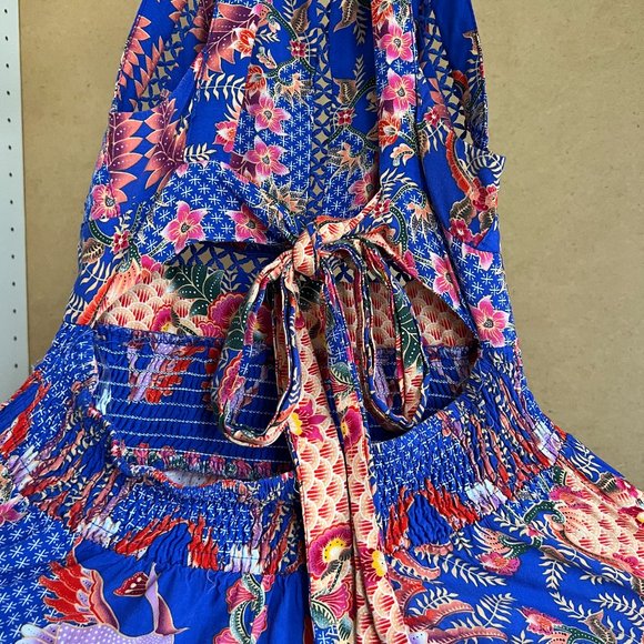 JAASE Blue Maxi Dress With Floral Pattern - Picture 5 of 8